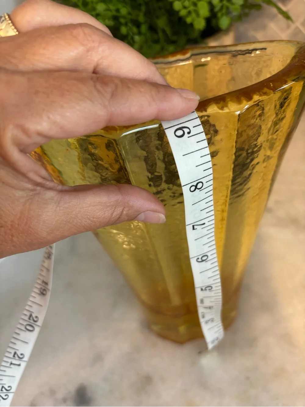 Fire And Light Citrus yellow Aurora Vase